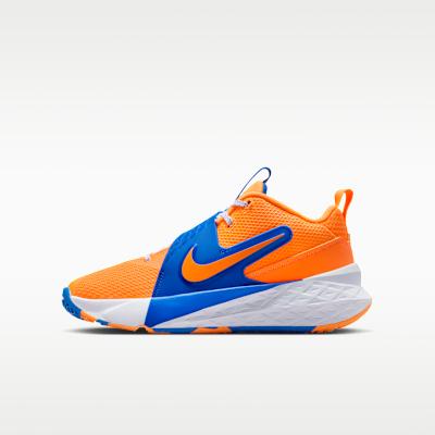 Nike Team Hustle D 12 Mesh Cushioning Mid top Children s Basketball Sh 40