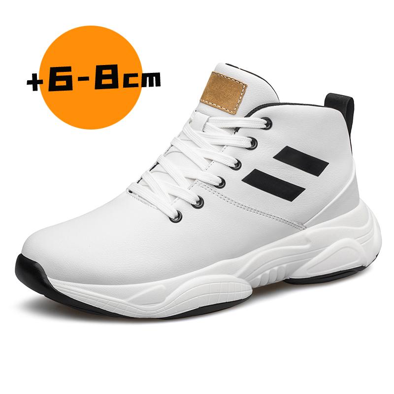 

Fashion High Top Men s Genuine Leather Sneakers Comfortable Outdoor Casual Sports Shoes Non-Slip Male Trainers Outdoor Treking Footwear 37