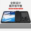 Premium Full Coverage PC Case Honor Magic V2 Foldable Phone Electroplated Vegan Leather Shockproof Anti-Fingerprint