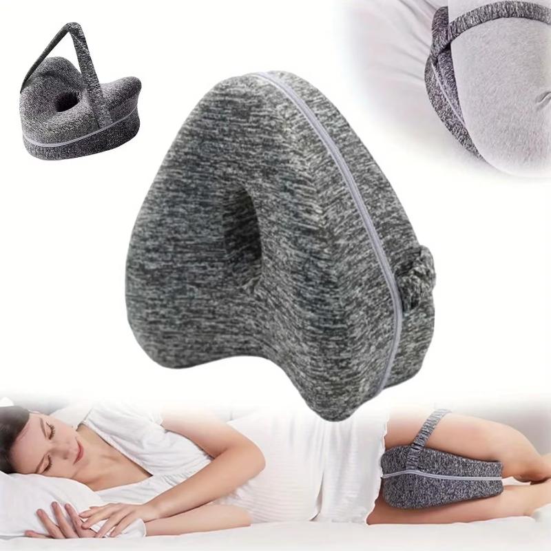 Heart Shaped Breathable Leg Pillow Orthopedic Memory Foam Knee Support Cushion for Elderly Side Sleepers Pain Relief