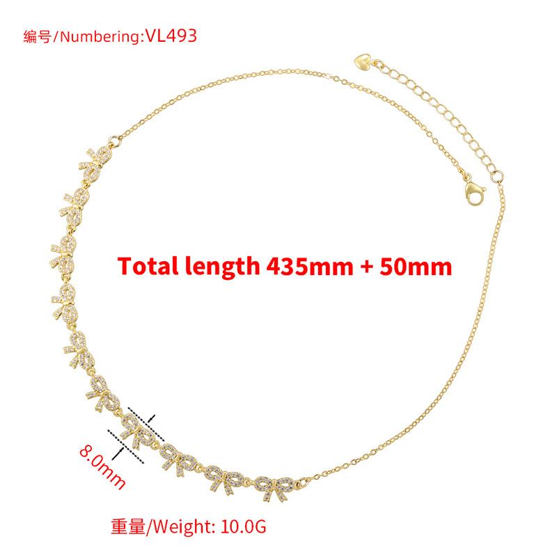 Sweet Temperament Bow Adjustable Bracelet Necklace Ol Butterfly Splicing Jewelry Set Vl492-493