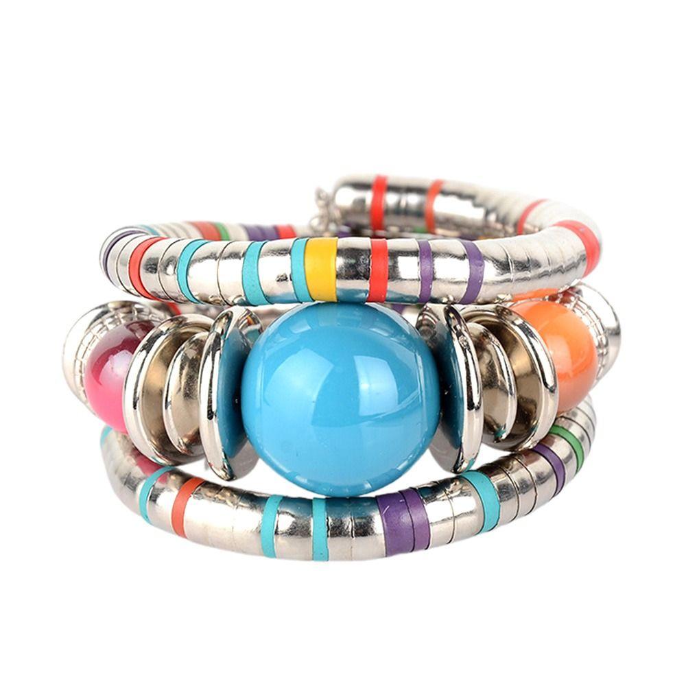 Stacking Multi Layer Bracelet Alloy Three Layer Bangle New Snake Bracelet Jewelry Accessories