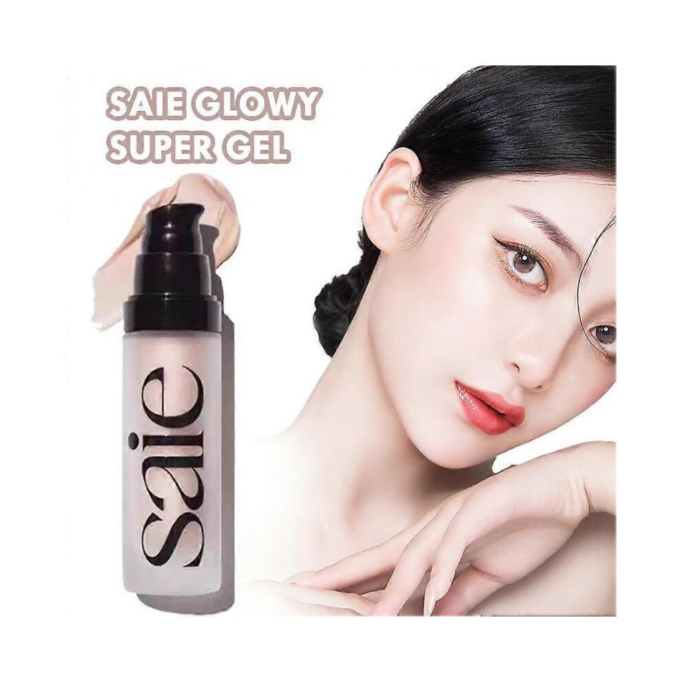 Saie Glowy Super Gel 15ml Rozświetlacz Rozświetlający Makijaż Twarzy Nielepki 12H Nawilżający Wrażliwa Skóra