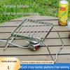 Portable Folding Stainless Steel Outdoor Grill and Pot Stand