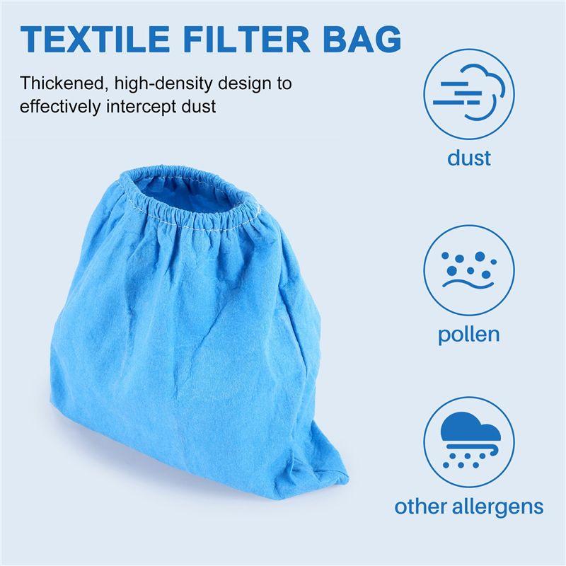 AEE4-Textile Filter Bag For Karcher MV1 WD1 WD2 WD3 SE4001 Filter Bag Vacuum Cleaner Parts