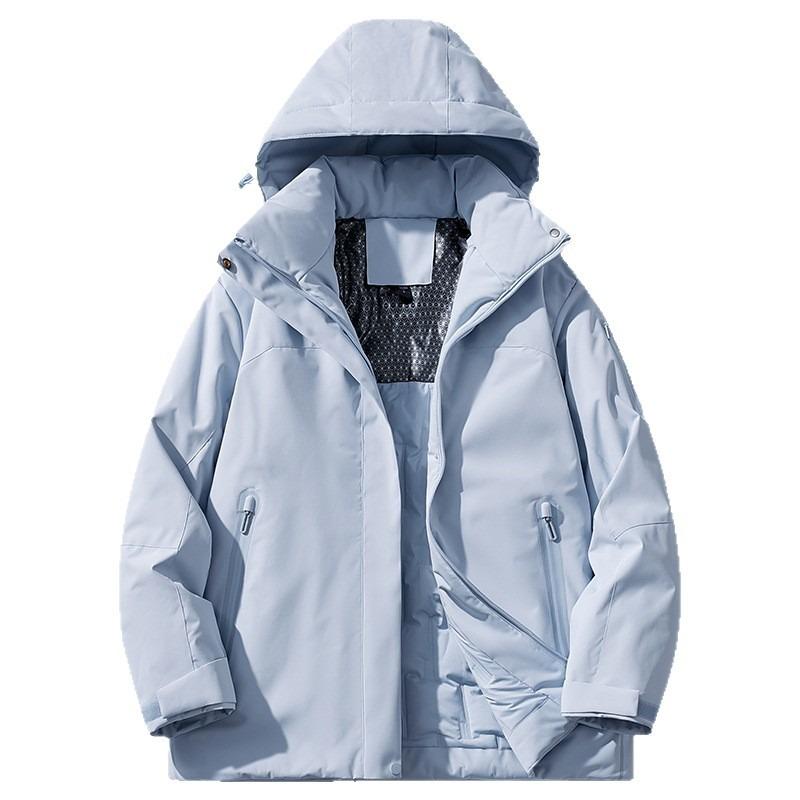 Autumn and Winter New Graphene Cotton Clothes Men's Velvet Warm Women's Jackets Windproof and Waterproof Enterprise Group Clothes Jacket