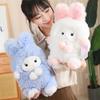 Plüschhasenpuppe langhaariges Tier kleine weiße Hasenpuppe für Freundin Valentinstagsgeschenk niedliches Spielzeug