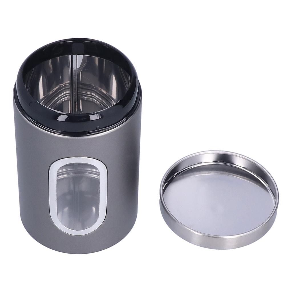 3 szt. Słoik do przechowywania Stal nierdzewna Pojemnik na żywność Herbatę Orzechy z okienkiem Trwały i o dużej pojemności dla