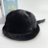 Warm Winter   Snow Mink Fur Hat with Tail fluffy Women Soviet Cap Penguine Hat Luxury Women's Winter   Fur Hat 2022