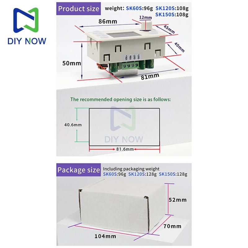 SK150S SK120S SK60S CNC Step-Up And Step-Down Module Adjustable Voltage Stabilized Power Supply Solar Charging Module 8A 150W