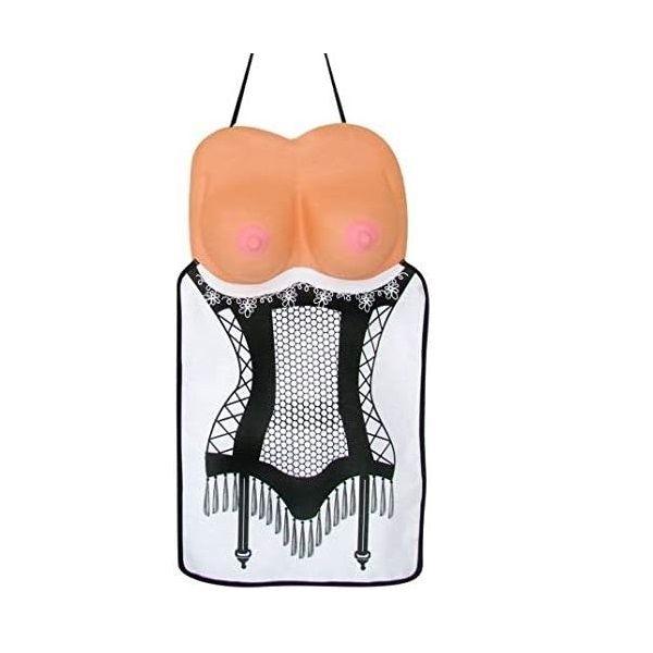 Humorous Apron Woman In Sexy Lingerie Funny Funny