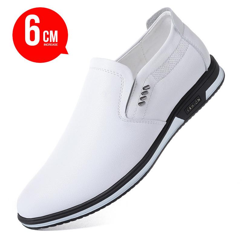 

Новые мужские туфли, кроссовки, увеличивающие рост, обувь на 6 см, кожаные туфли, мужская повседневная обувь, увеличивающая рост 44