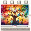 2D plane 1 piece of autumn reading tree party banner suitable for family room and seasonal party background