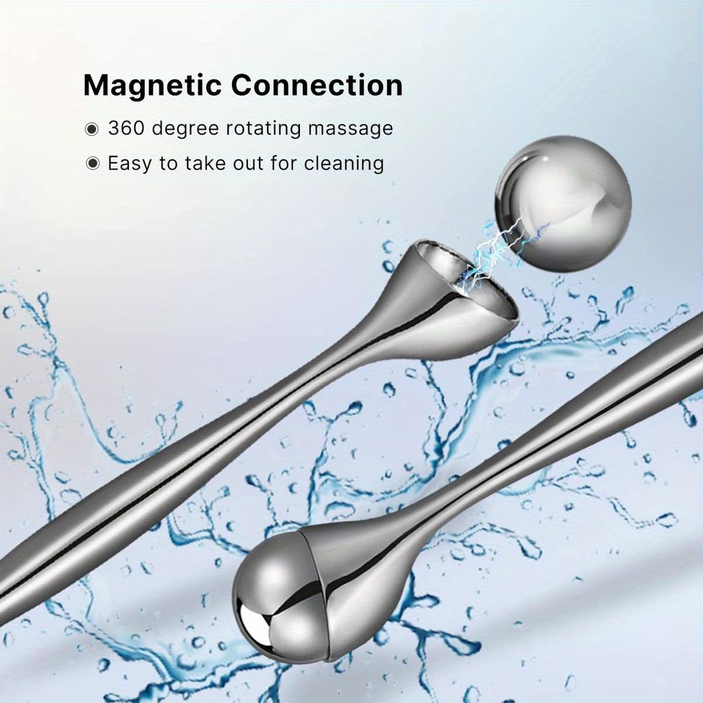 Stainless Steel Eye Massager & Face Rollers Face Massager Tool For Puffiness Eye Bags Ideal For Daily Facial Care Body Massager