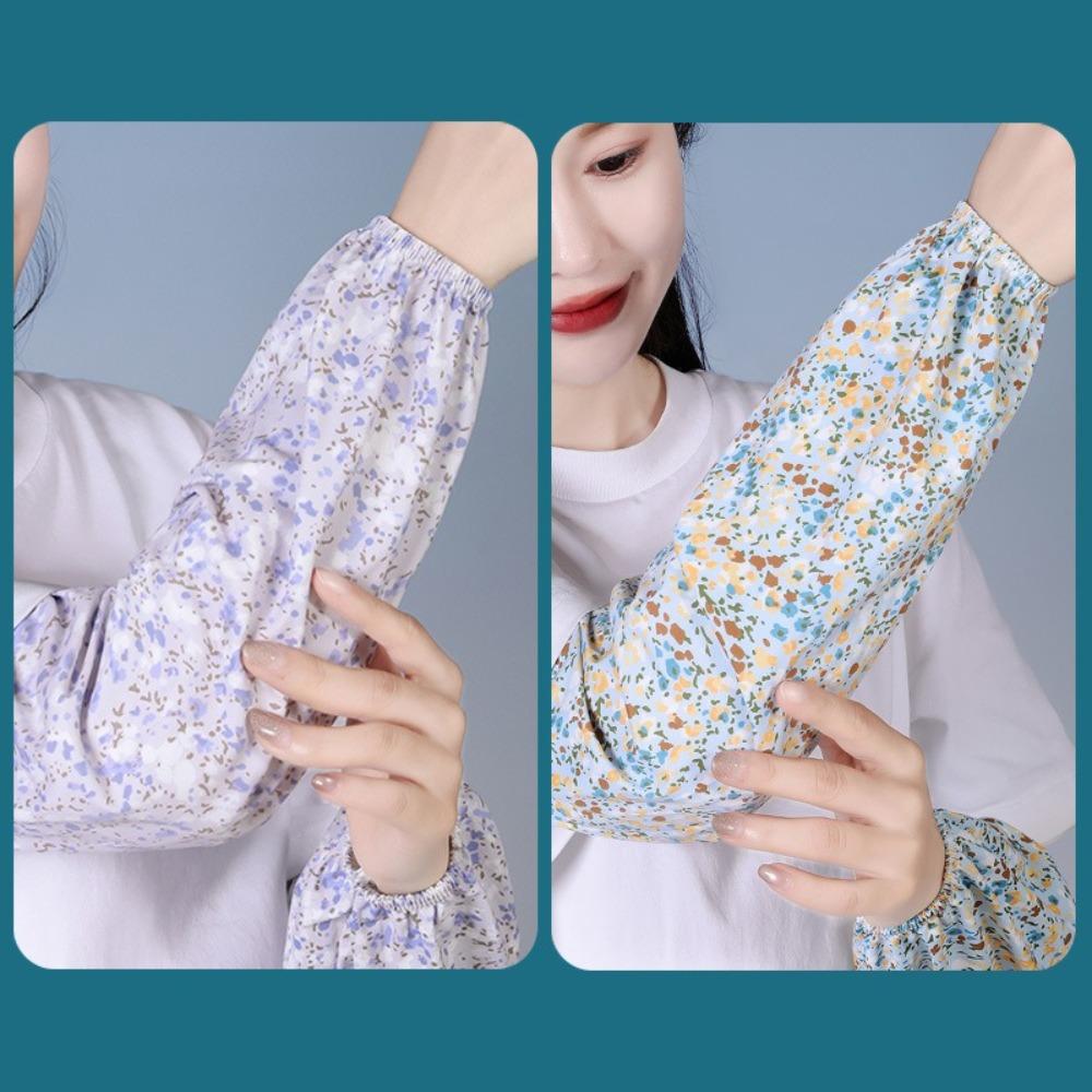 Anti-UV Ice Silk Gloves Loose Long Mittens New Sunscreen Sleeves  Summer