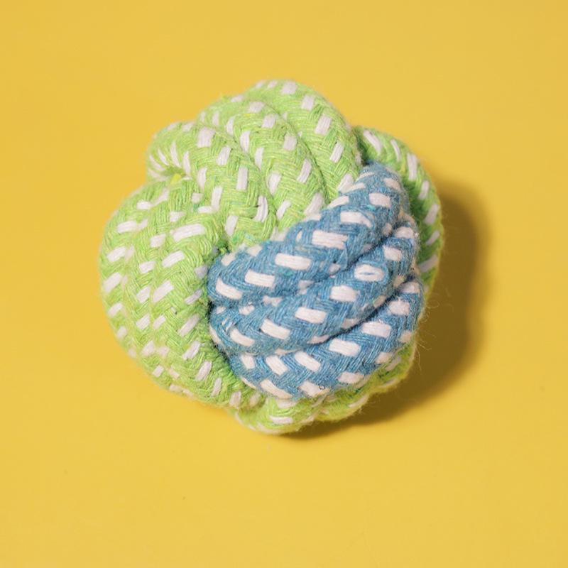 

Christmas Series Bite-Resistant Braided Cotton Rope Dog Toy for Interactive Teeth Grinding