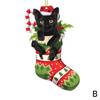 Charming Black Cat Christmas Ornament 2D Acrylic Hanging Decor For Tree Car Mirror Keychain Kid Xmas Gift Holiday Party Sup Q3E6