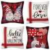 New Love Valentine's Day Pillowcase Living Room Letter Plaid Sofa Bedroom Pillowcase