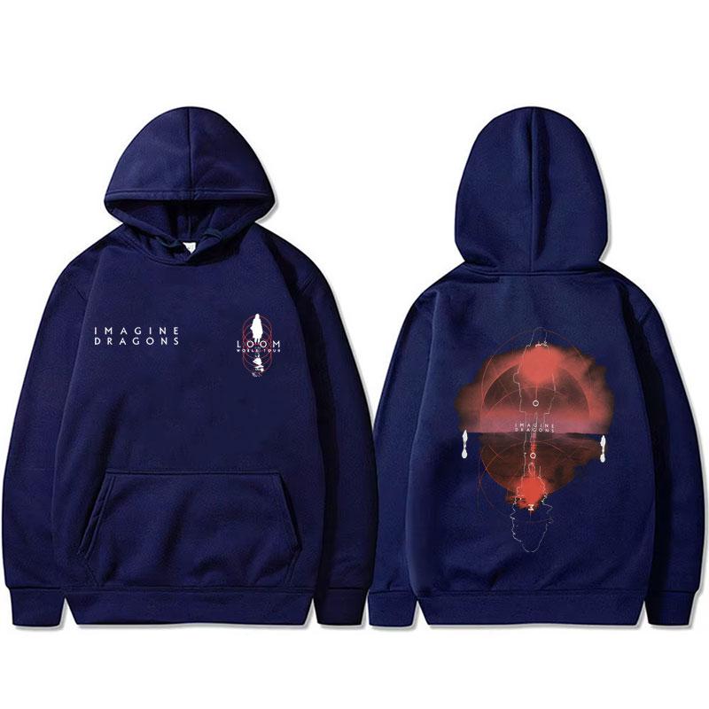 Rock Band Imagine Dragons Loom World Tour 2025 Hoodie Men Women Fashion Hip Hop Oversized Sweatshirt Male Vintage Casual Hoodies