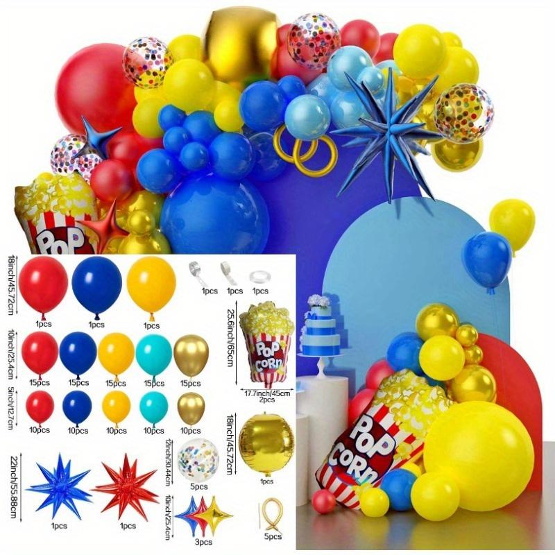 

149 Pcs Popcorn Arch Balloon Set, Suitable for Carnival Party Happy Birthday Balloon Party and Other Occasions Decoration Other