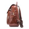 Multi-Purpose Backpack Retro Commuter Women's Large Capacity Solid Color Travel Backpack