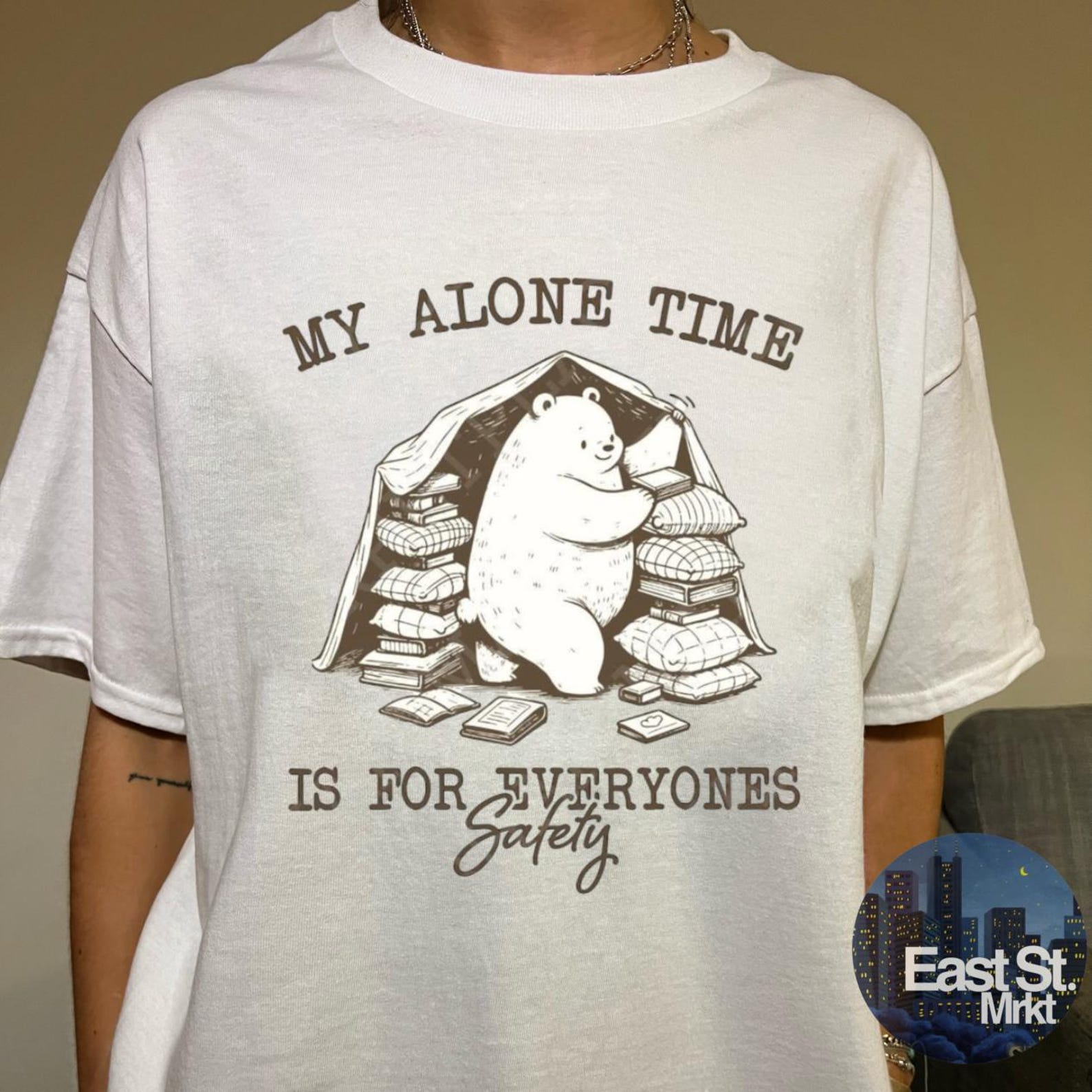 Funny Sarcastic T-Shirt: Vintage 90s Style - My Alone Time XL