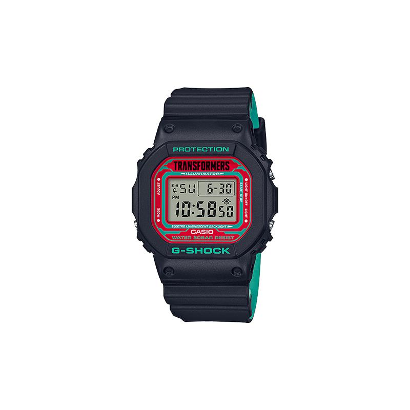 

Casio G-SQUAD Series G-SHOCK Series Transformers Dark Optimus Prime Universal Quartz Watch Resin Case 200 Meters Waterproof Quartz Movement DW-5600-TF чёрный