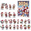 Weihnachts-Countdown-Aktivität Adventskalender 2026, Schneemann 24-Tage-Box mit Acryl-Anhänger Partygeschenke Anhänger, Festlicher Baumschmuck, Feiertagsgeschenk für