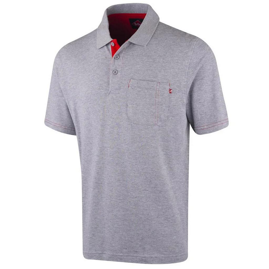 Lee Cooper Mens Marl Pique Polo Shirt