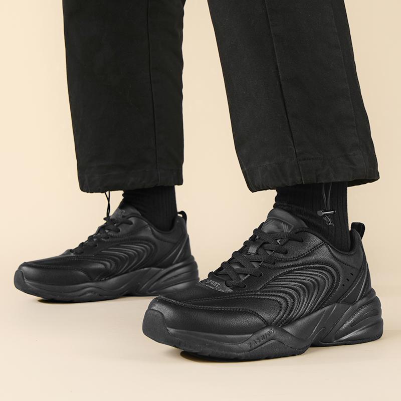 Men Sports Running Shoes Outdoor Walking Soft Casual Sneakers Fashion Designer Leather Sneaker Waterproof Men'S Tennis Masculina