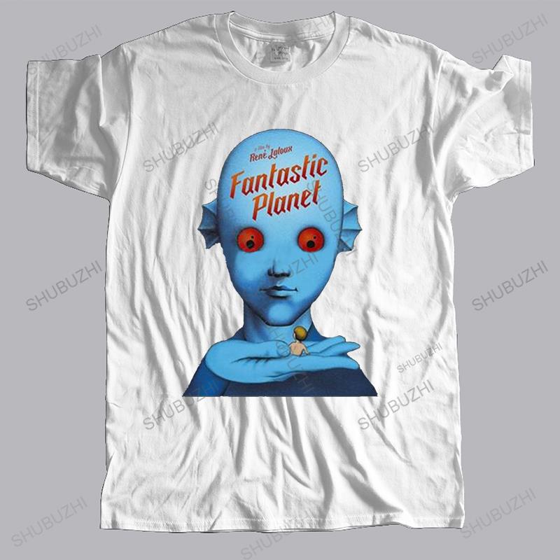 Classic Fantastic Planet T Shirt Homme Cotton Tees Sci Fi Weird Movie Streetwear Alien Tshirt ShortSleeve Graphic Tshirt Merch S