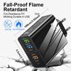 Multifuntional 65W Wall Charging Adapter USB Type C Port Intelligent Power Desktop Charging Station Plastic Texture