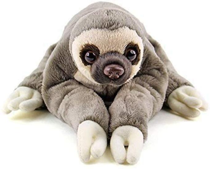 Calorata Two-Toed Sloth Plush Toy (Nestling SeriesSoft Touch) Realistic Animal Toy Doll Gift Present Birthday (Twice Tested)  Christmas Present