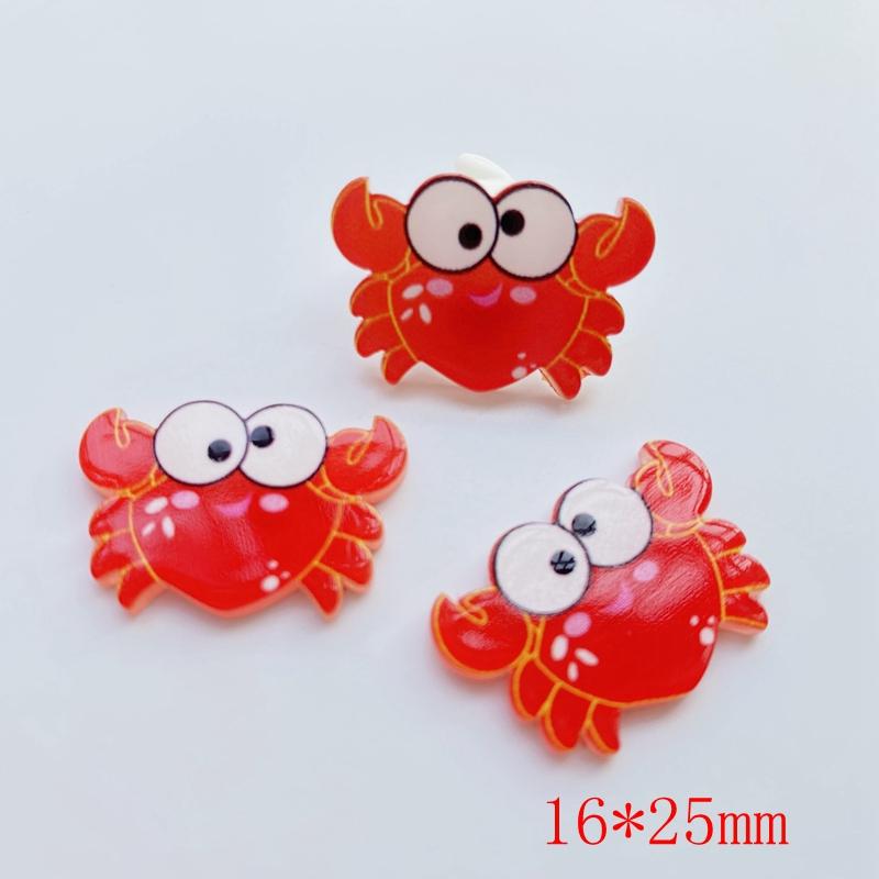 30pcs Kawaii Resin Mini Ocean Series Flat Back Cabochon Crafts Clothing DIY Scrapbooking Accessories G70