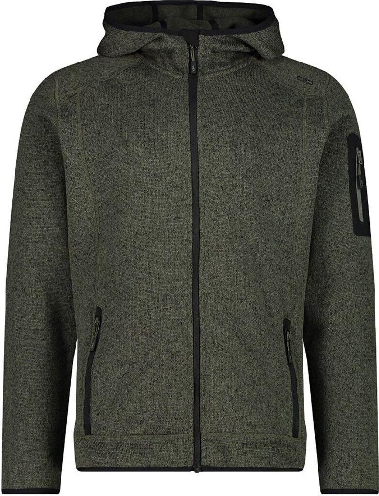 

Куртка CMP Man Jacket Knitted Fix Hood (3H60847N) Мужская куртка из плотного флиса Knit-Tech в пеструю полоску с капюшоном (3H60847N) олива/неро 58