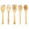 8pcs Natural Bamboo Spatula Spoon Kitchen Gadgets Long Handle Kitchen Utensil Set Cooking Tools Non Stick Pan Spatula Household