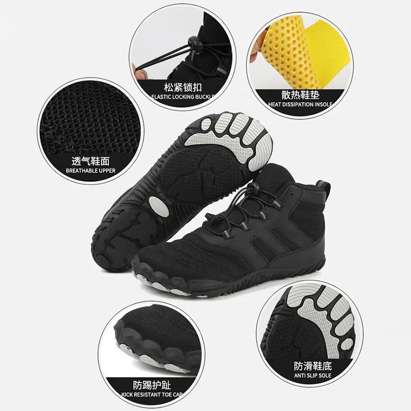 Winter Boots for Men Women Snow BareFoot Outdoor Non-slip Warm Fur Sneakers Ankle Boots Waterproof Mountaineering Hiking Shoes