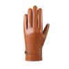 Womens Genuine Leather Gloves Winter Warm Touchscreen Sheepskin Cycling