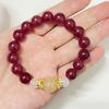 10mm Round Beaded Bracelet for Women Handmade Natural Stone Stretch Bangle DIY Jewelry Gifts