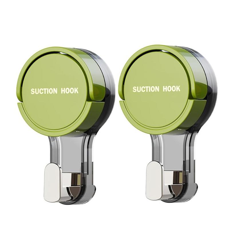 1/2 Stück Bohrfreie Saugknapfhaken Leistungsstarke Vakuum Selbstklebende Wandhaken Langlebige Handtuchhalter für Küche Badezimmer Mehrzweckhaken