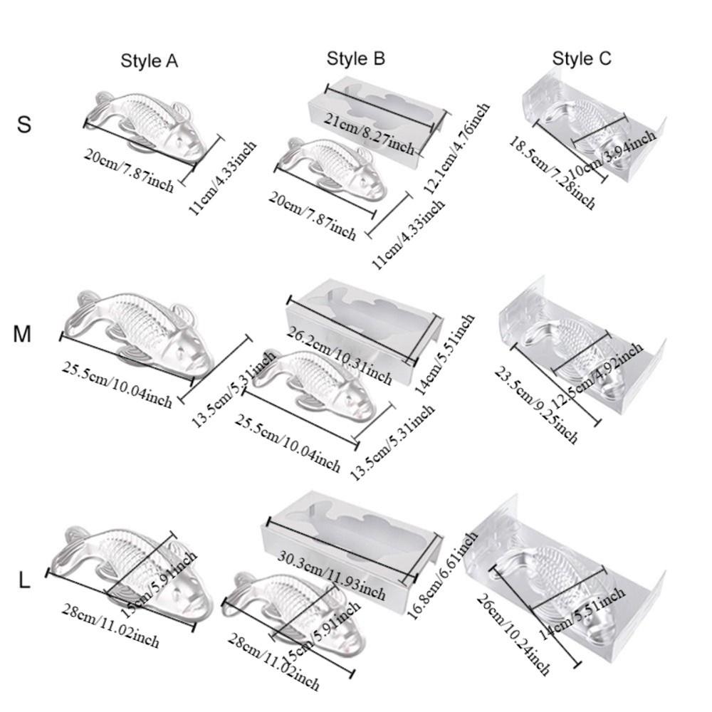 Nepřilnavá hliníková forma na rýžové koláčky ve tvaru ryby Tepelně odolná forma na pečení Formička na pudink Pudink