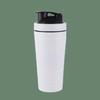Tragbare Edelstahl Shakerflasche Proteinpulver Auslaufsicherer Shakerbecher Sportbecher mit Skala Outdoor Fitness Molke Shakes Becher
