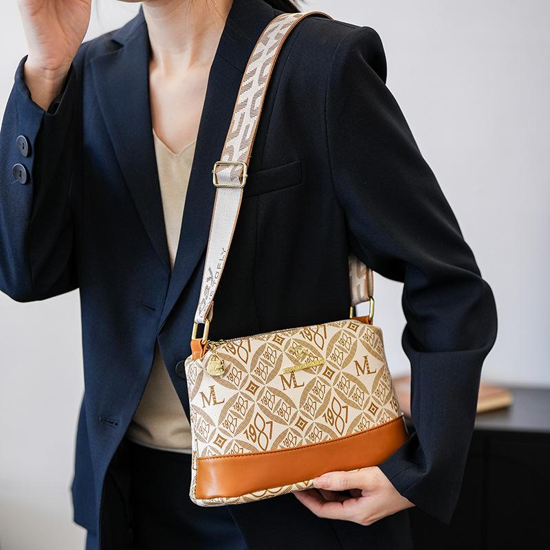 Módní crossbody taška, Taška tote, Retro malá taška, Taška pro maminku pro ženy středního a staršího věku, Taška přes rameno