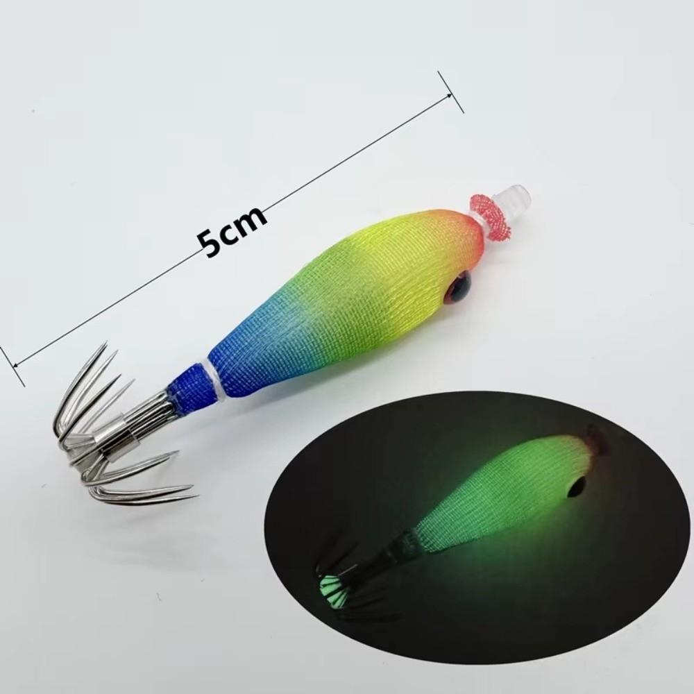 Luminous Squid Jig Silicone Cloth Wrapping Octopus Jig Lure Jigging Lure  Sea Fishing