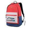 Li-Ning 25L Lightweight Travel Polyester Backpack Unisex Backpack Red White YBSU167-8A2