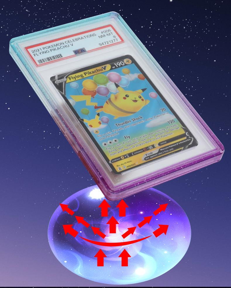 Gradient Glitter TPU Full Coverage Anti-Drop Card Case for PSA/BGS Graded Cards