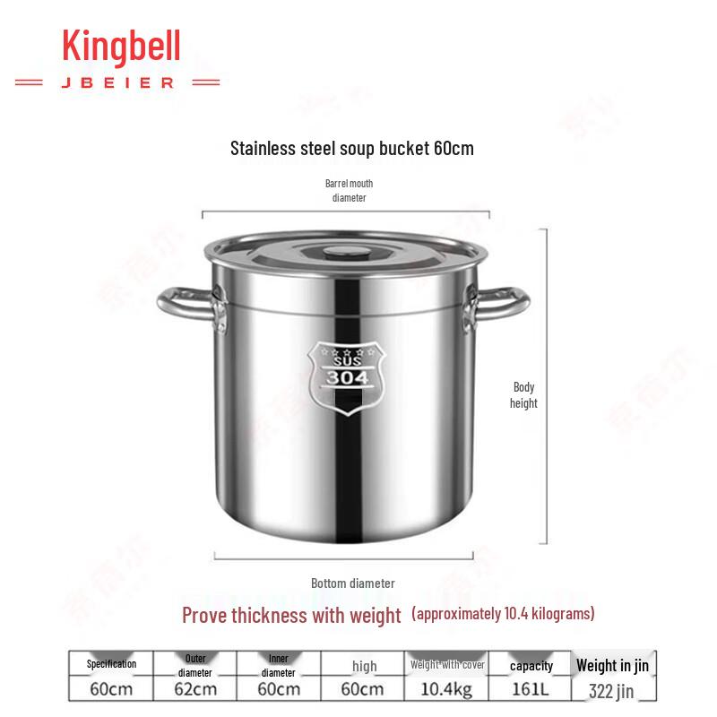 Xiyi 304 Stainless Steel Commercial Stockpot with Lid