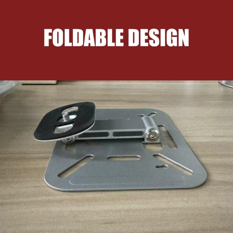 Foldable Double-tiered Projector Stand Adjustable Height Steel Holder For Home Office Desktop/Wall/Ceiling Mount