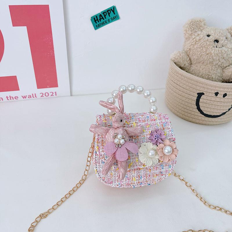 Adorable Mini Childrens Pearl Handbag Stylish Crossbody Bag For Girls
