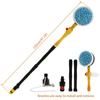 Auto Rotating Car Wash Brush Kit With Long Handle Pressure Washer Mop For Cars/RV/Truck/Yard/Garden Mop Cleaning